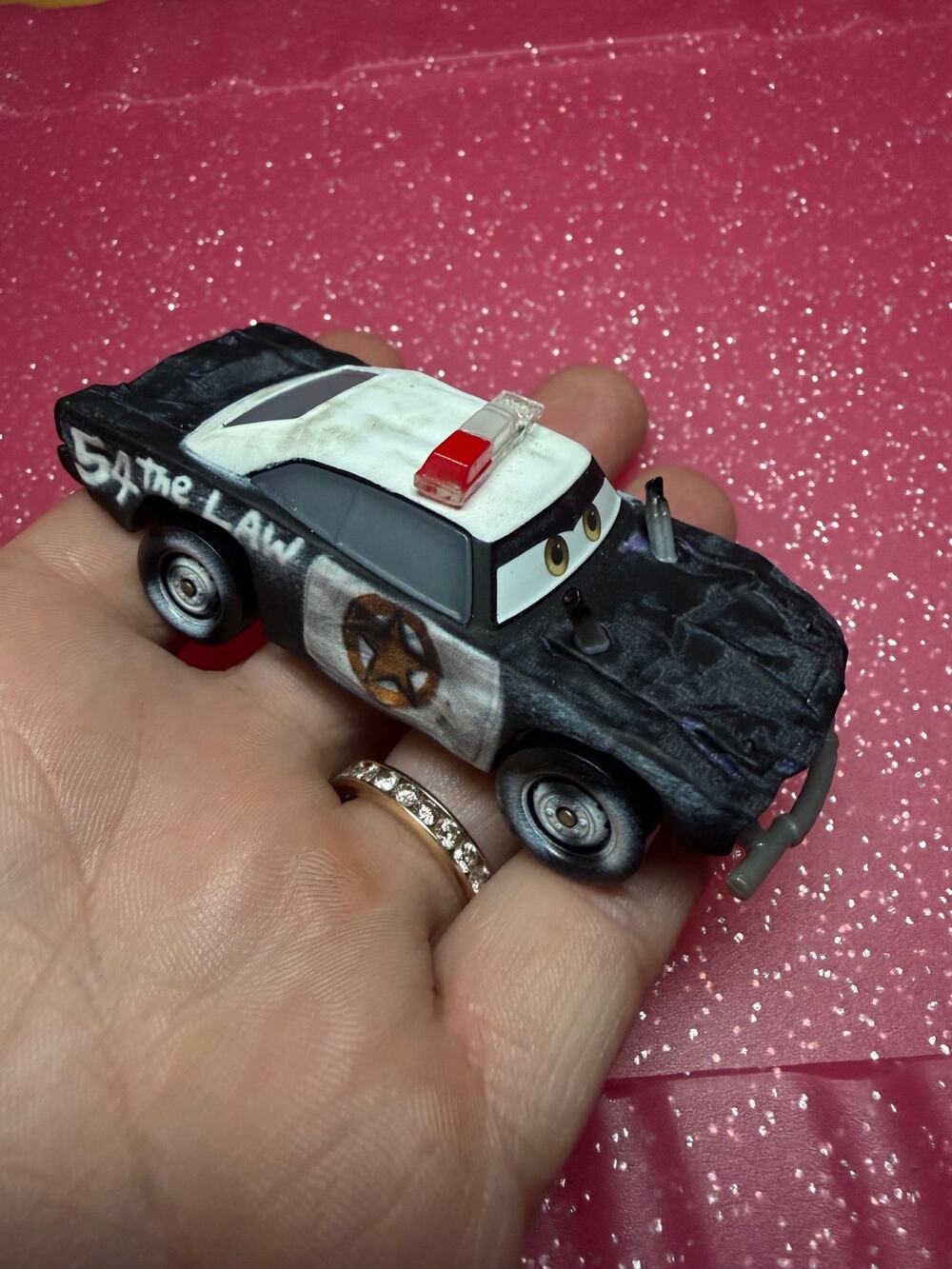 Disney Pixar Cars 3 Thunder Hollow Demolition Derby APB Police Car Diecast